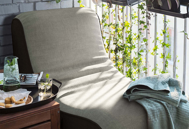 Как правильно выбрать кресло на балкон-14, эргономичный лежак Скилл в рогожке